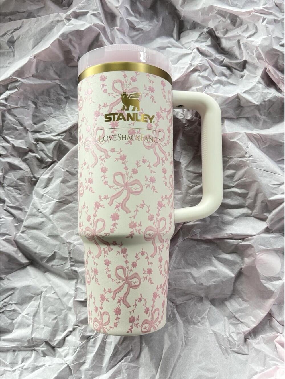 Stanley x LoveShackFancy Coquette Bow Pink ProTour Flip Tumbler | 30 OZ NWOB